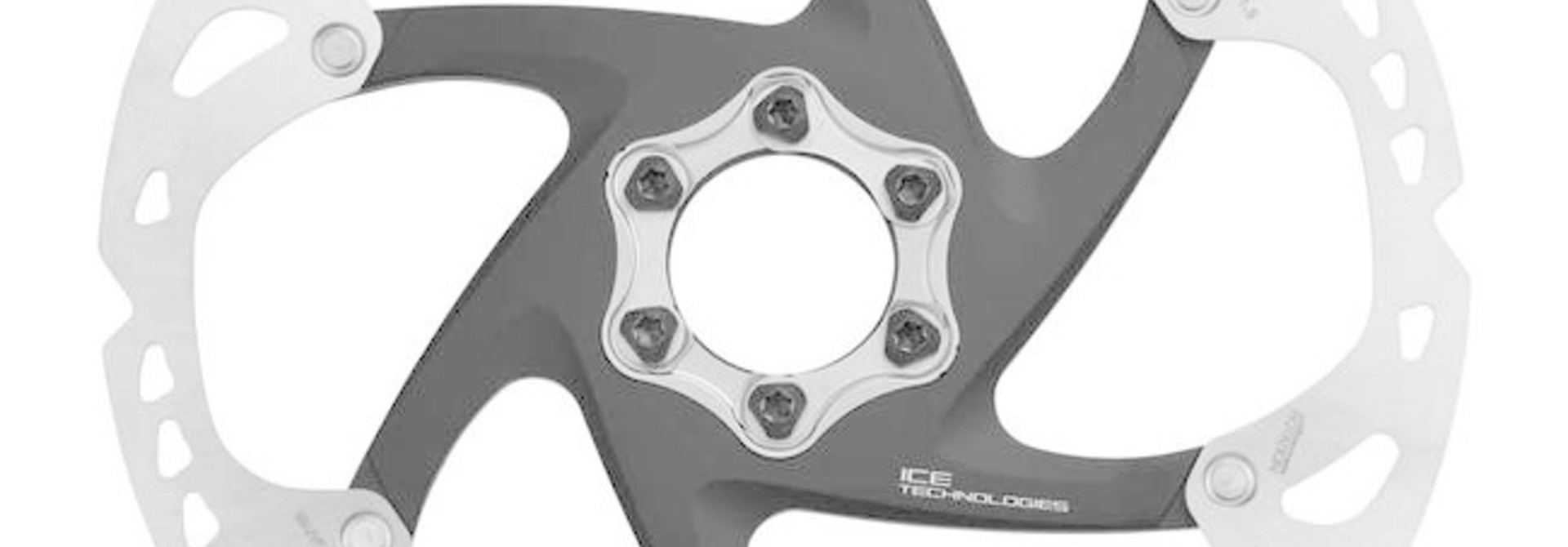 Shimano Deore XT SM-RT86-L Disc Brake Rotor - 203mm, 6-Bolt, Silver/Black