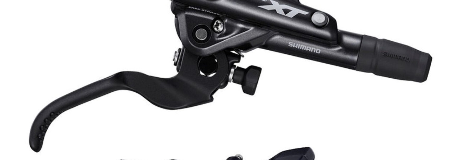 Shimano Deore XT BL-M8100/BR-M8100 Disc Brake and Lever - Rear, Hydraulic, Post Mount, 2-Piston, Black