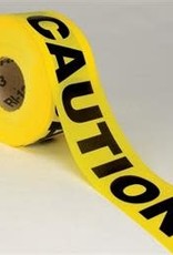 Caution Tape, Yellow,  2 Mil, 3" Wide x 1000 Ft.