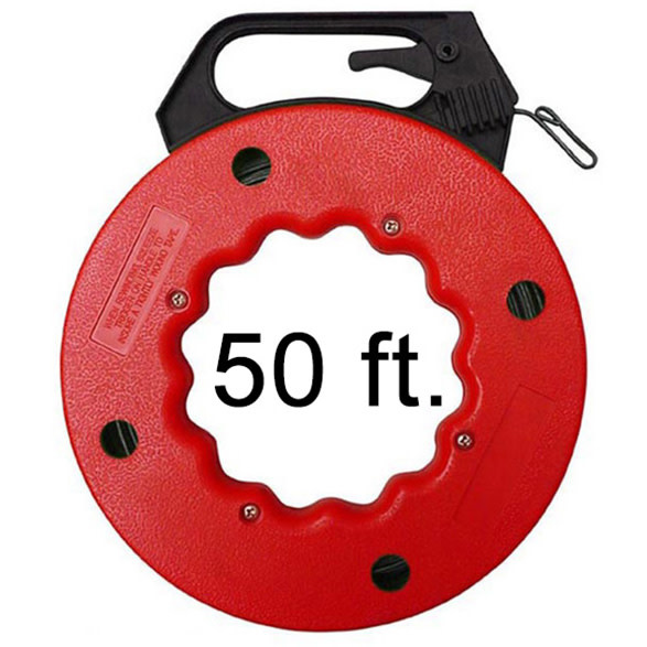 Fish Tape Electrical Steel Wire Puller Threader Snake 50 Foot Fish Tape Electrical Steel Wire Puller Threader Snake 50 Foot