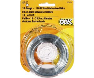 Ook® 18 Gauge Steel Galvanized Picture Hanging Wire, 50ft.