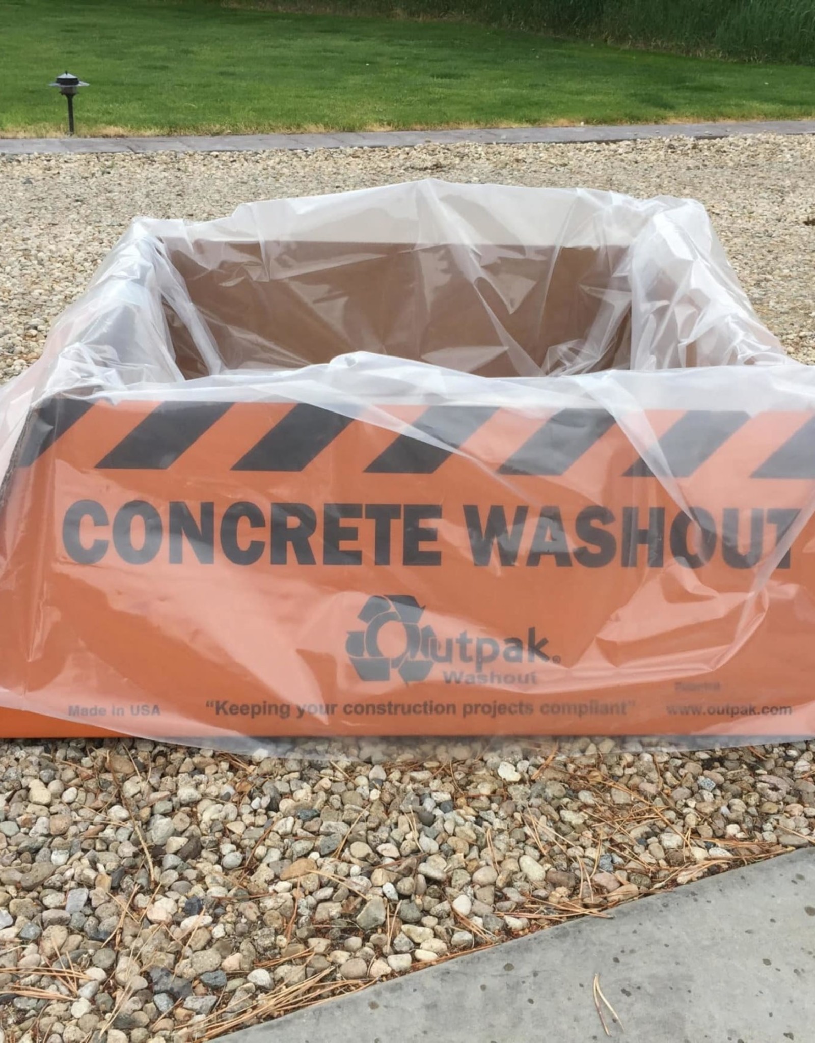 Corrugated Concrete Washout