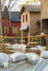 Individual Sand Bag, SZ. 14" x 26",  White Woven Polypropylene