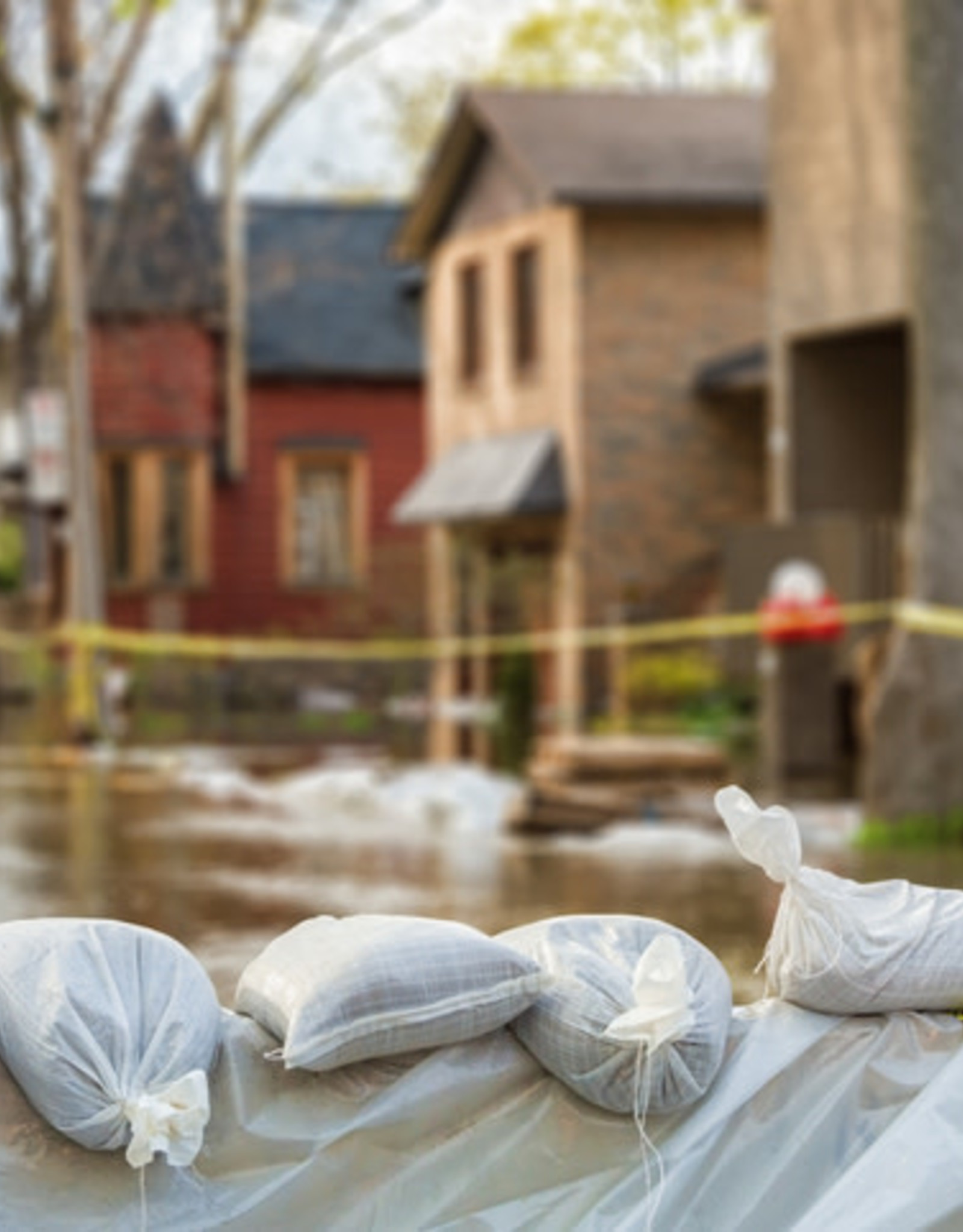 Individual Sand Bag, SZ. 14" x 26",  White Woven Polypropylene