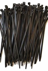 UV Black or White Nylon Zip Ties, Various Quantities