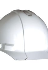 Standard Safety Helmet, Pin Lock Suspension, White Shell