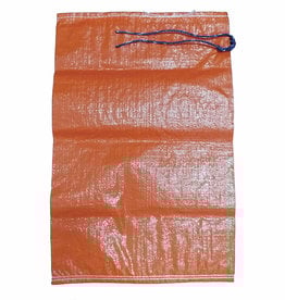 Individual Sand Bag, SZ. 14" x 26", Orange Woven Polypropylene