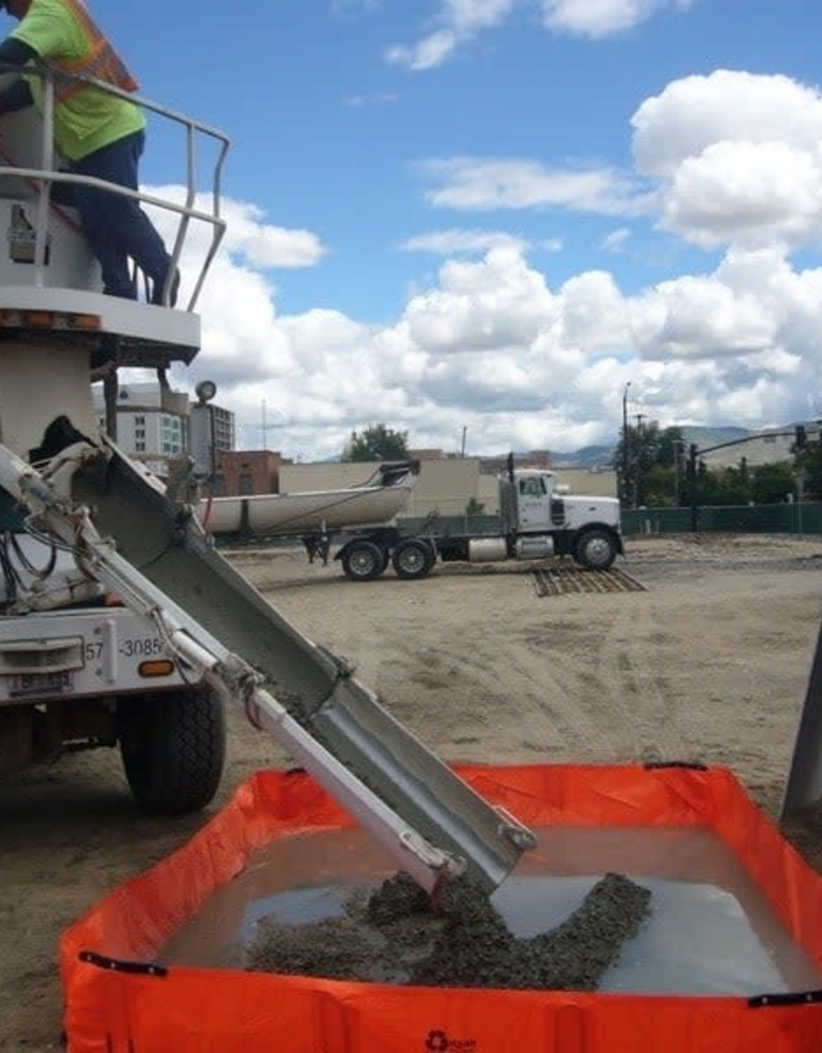 PVC Concrete Washout, SZ. 8' x 10' x 12" H Silt Management Supplies, LLC.