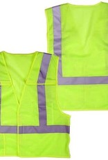 Safety Vest, Lime 5 Point Break Away, Class II,  Safety Vest, Lime Point Break Away, Class II, SZ. 2-XL