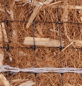 8' x 112.5' Double Net, 70% Straw/ 30% Coconut Erosion Control Blanket-US-2SC