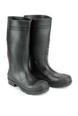 PVC Black Rubber Waterproof Steel Toe Boots