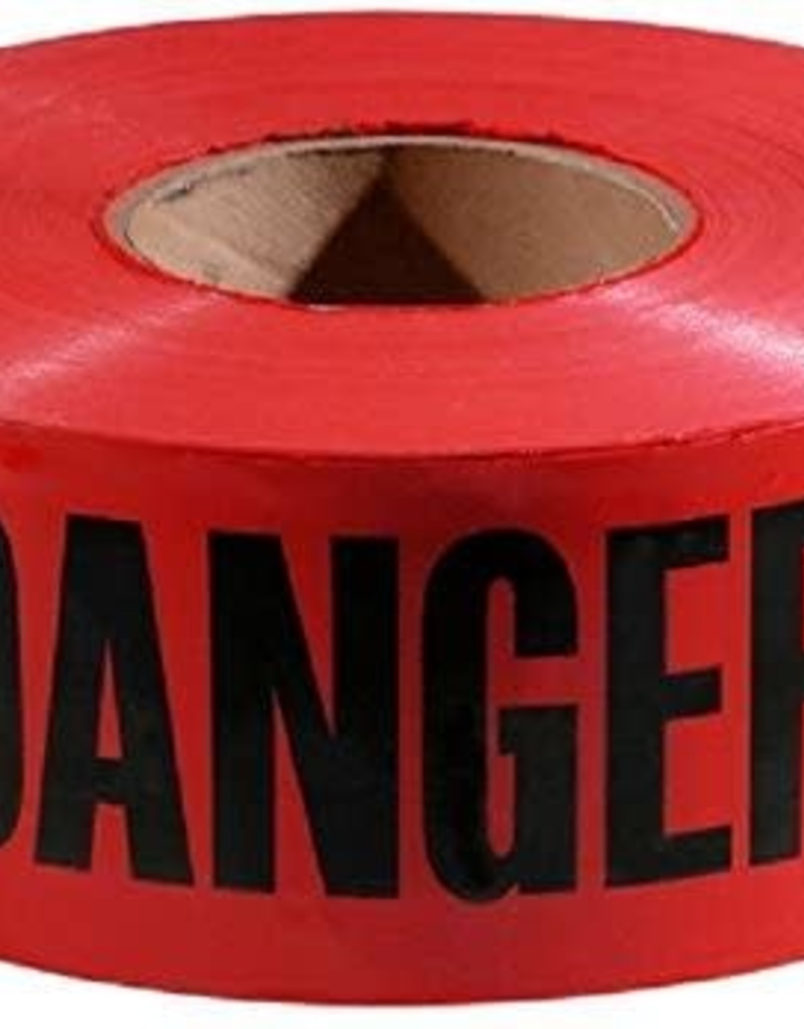 Danger Tape, Red/Black, 1000 ft x 3 In.