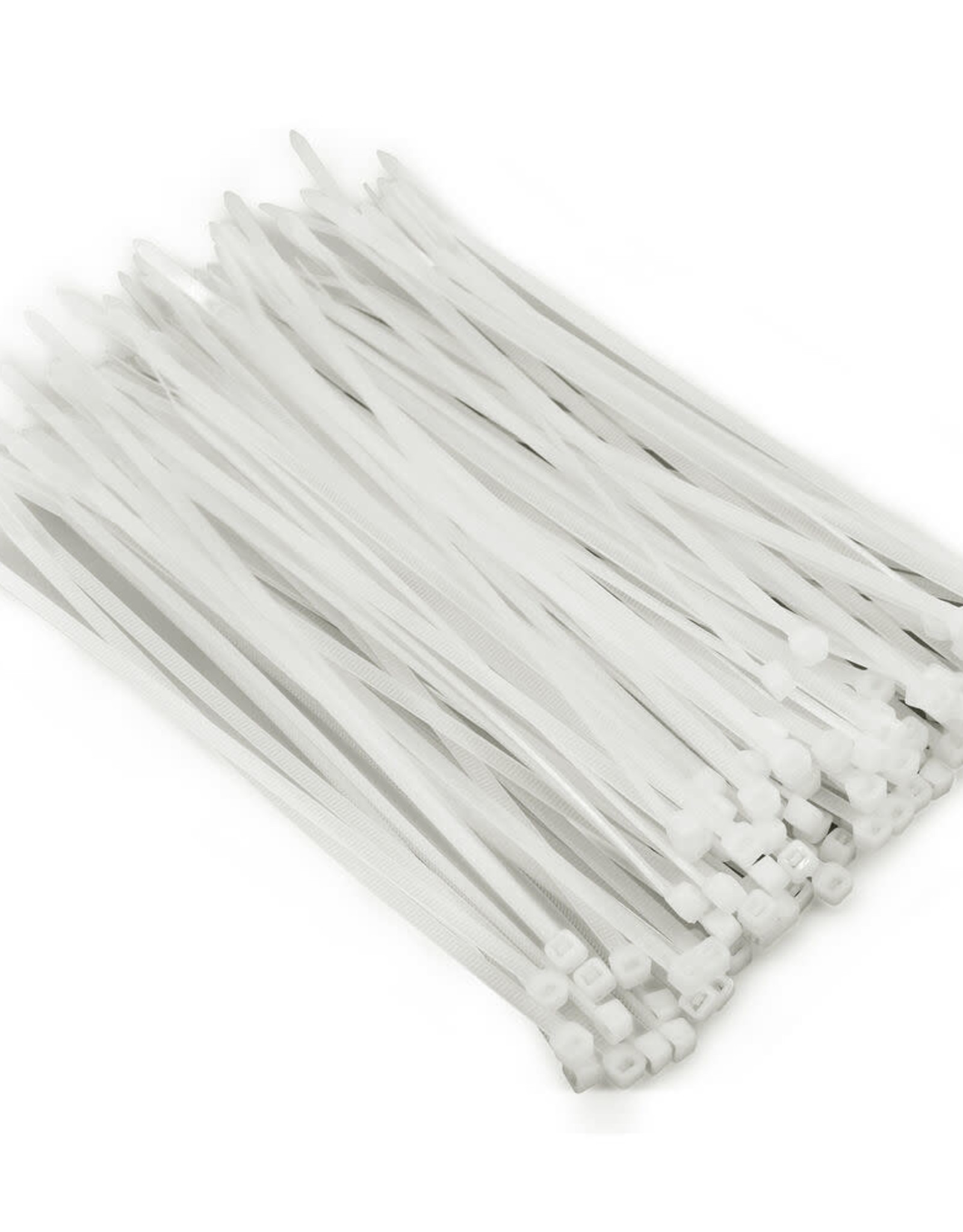 7" UV Black or White Nylon Zip Ties, Various Quantities