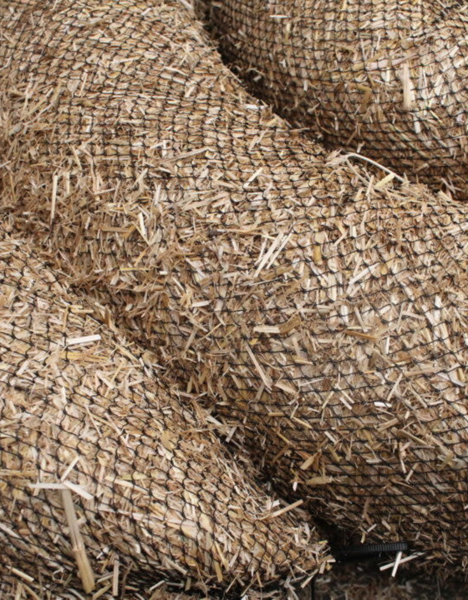 Straw Wattles, SZ.  12" x 10' with Plastic Netting