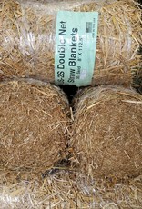 Erosion Blanket - Double Net Straw, Plastic net, SZ. 8' x 112.5'- DOT Grade