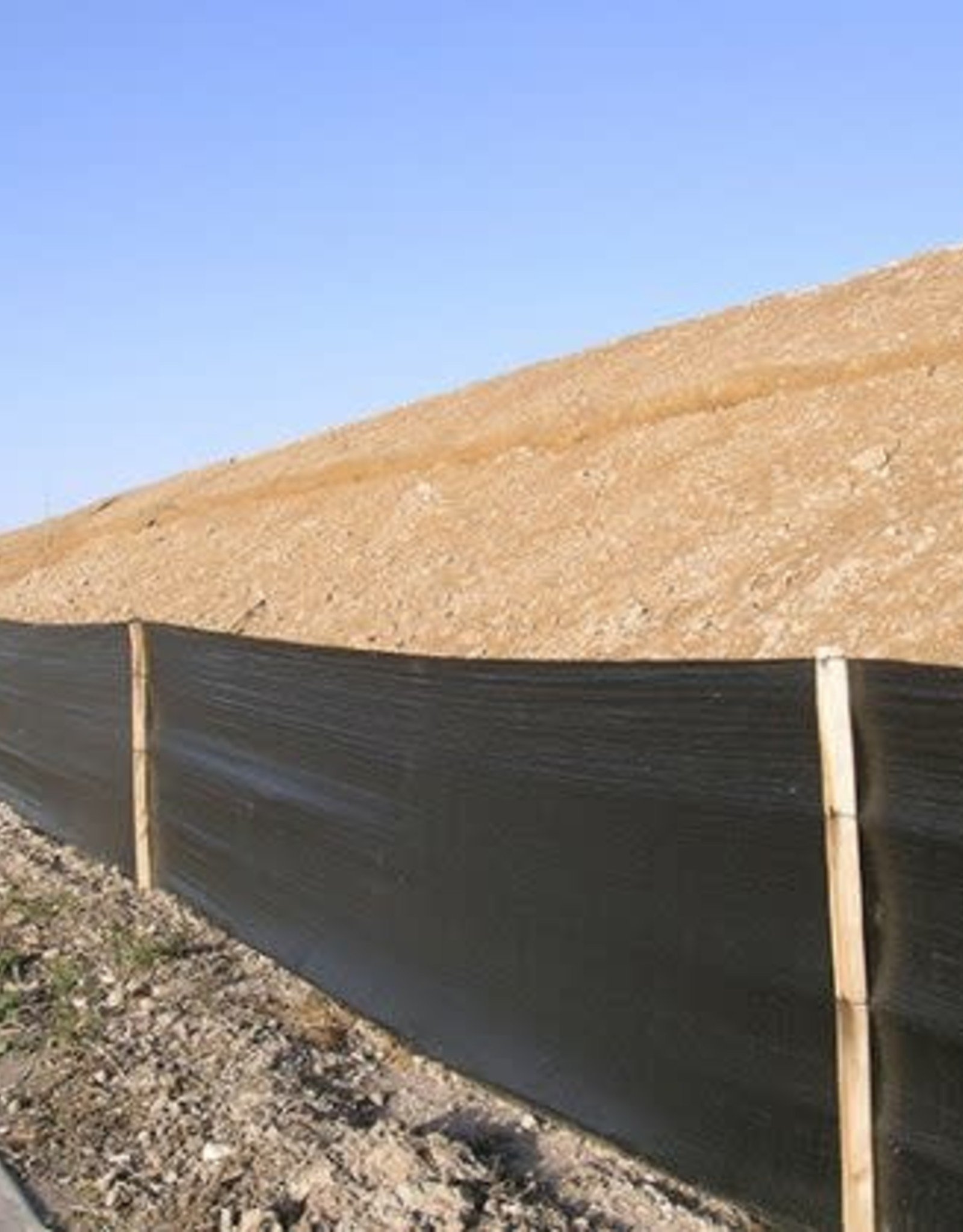 Silt Fence w/ pre-attached wood stakes, Contractor Grade
