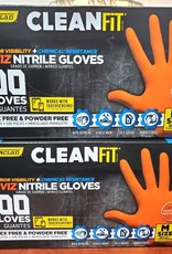 Case of 1000 Ct. Ironclad Gloves - 6 Mil Industrial Hi-Viz Nitrile Disposable Gloves, Orange