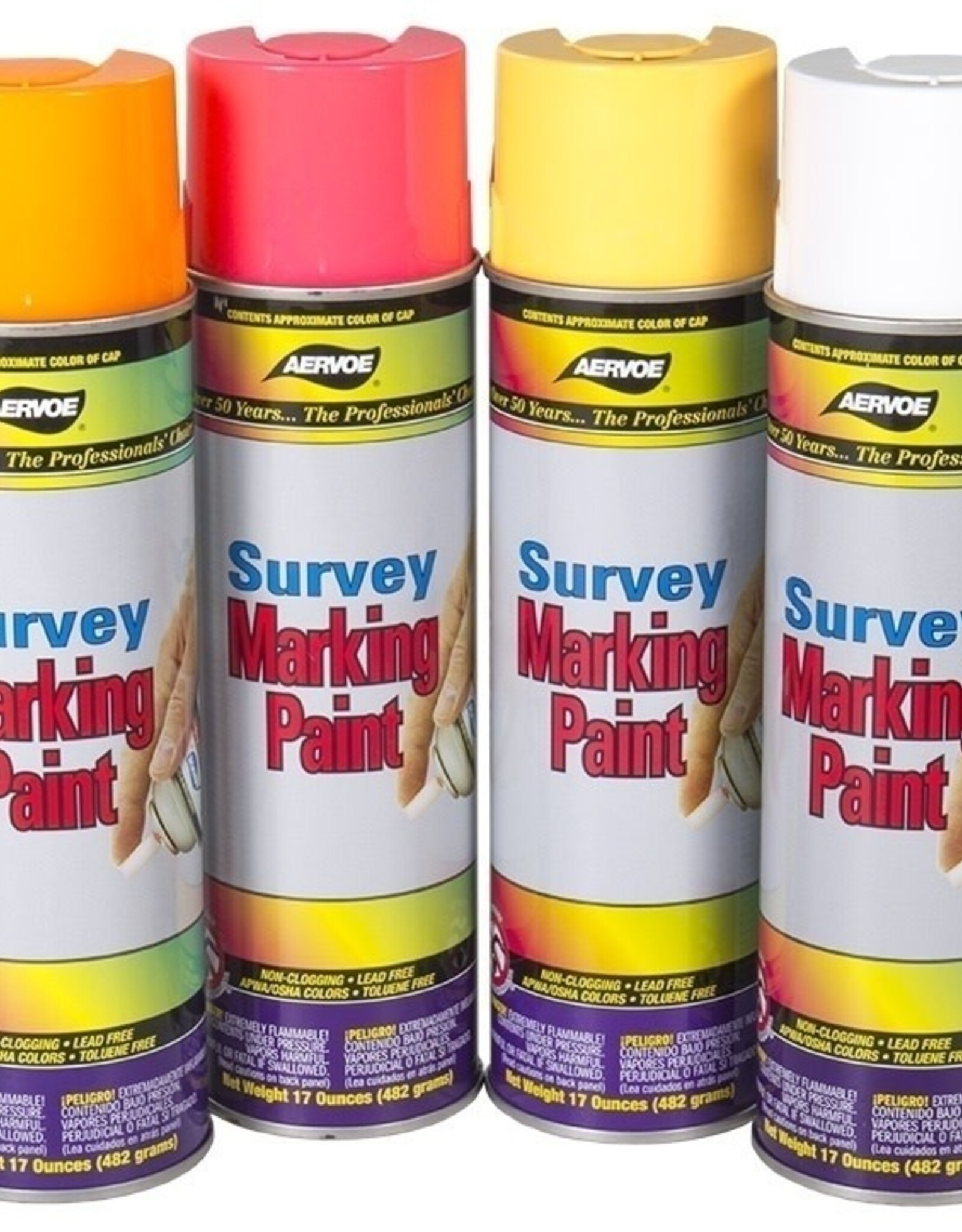 Aervoe Survey Marking Spray Paint, SZ. 17 oz. Can