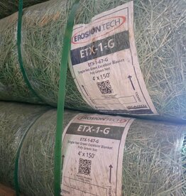 ETX-1-G Green Excelsior Blanket, Single Net Green Poly, SZ. 4' x 150'