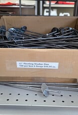 12" Floating Washer Pins  - 100 per box 6 Gauge