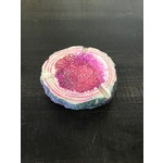 Cendrier en géode rose