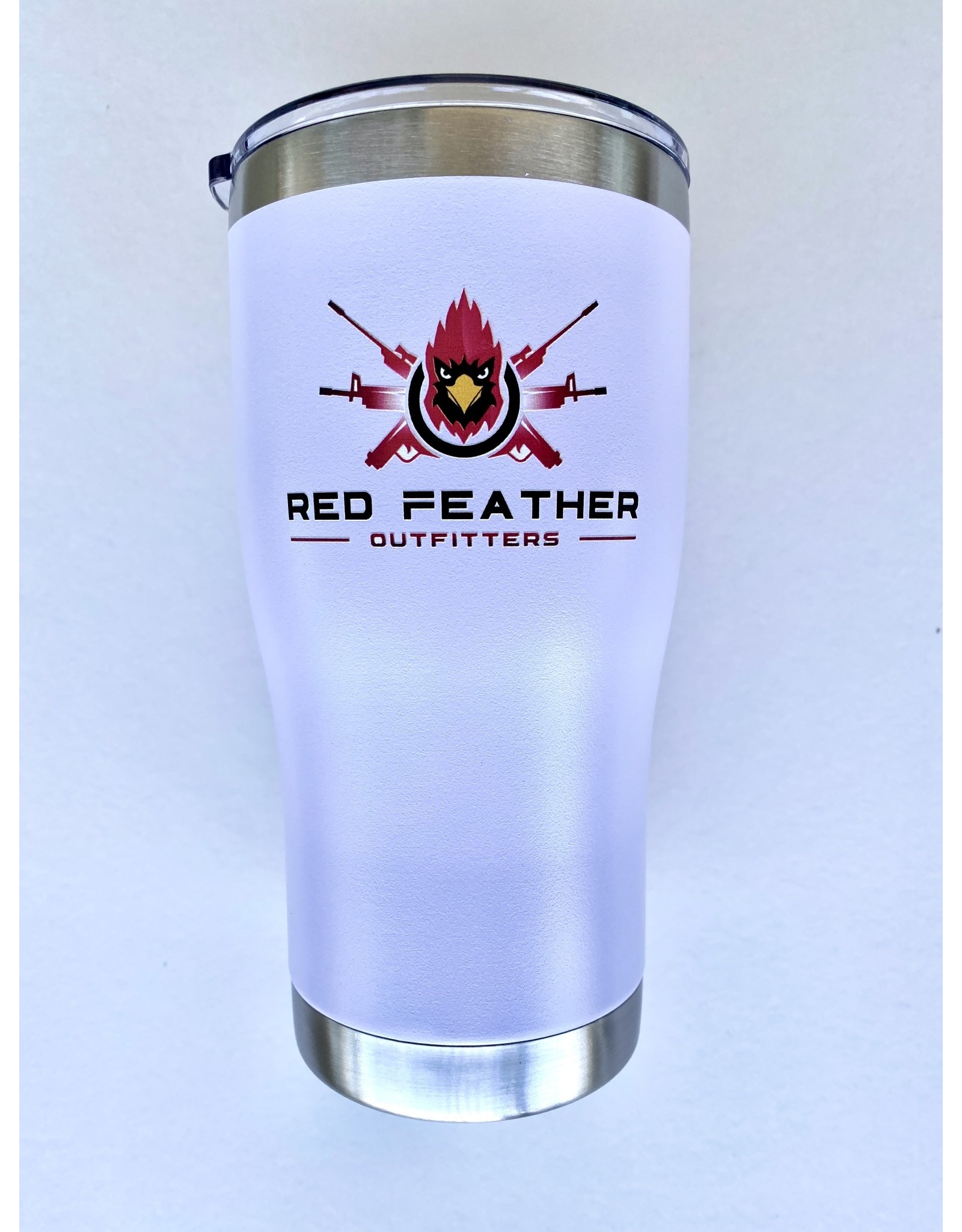 Tumbler, Red Feather Outfitters Logo (White)