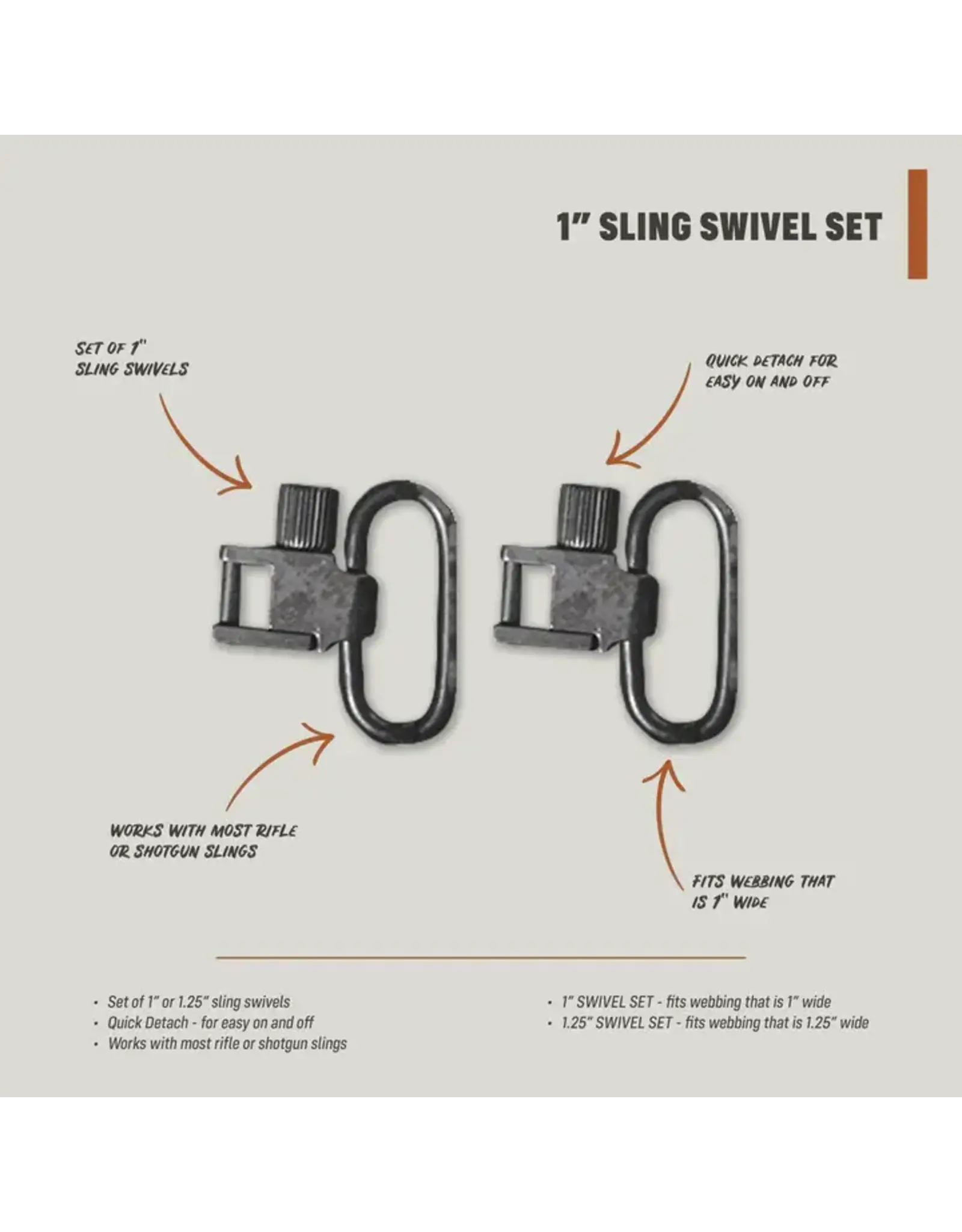 Half Rack Half Rack 1" Sling Swivel Set