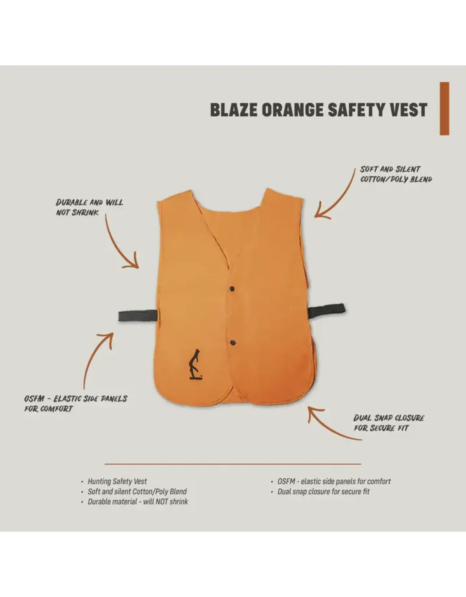 Half Rack Half Rack Hunter Orange Safety Vest