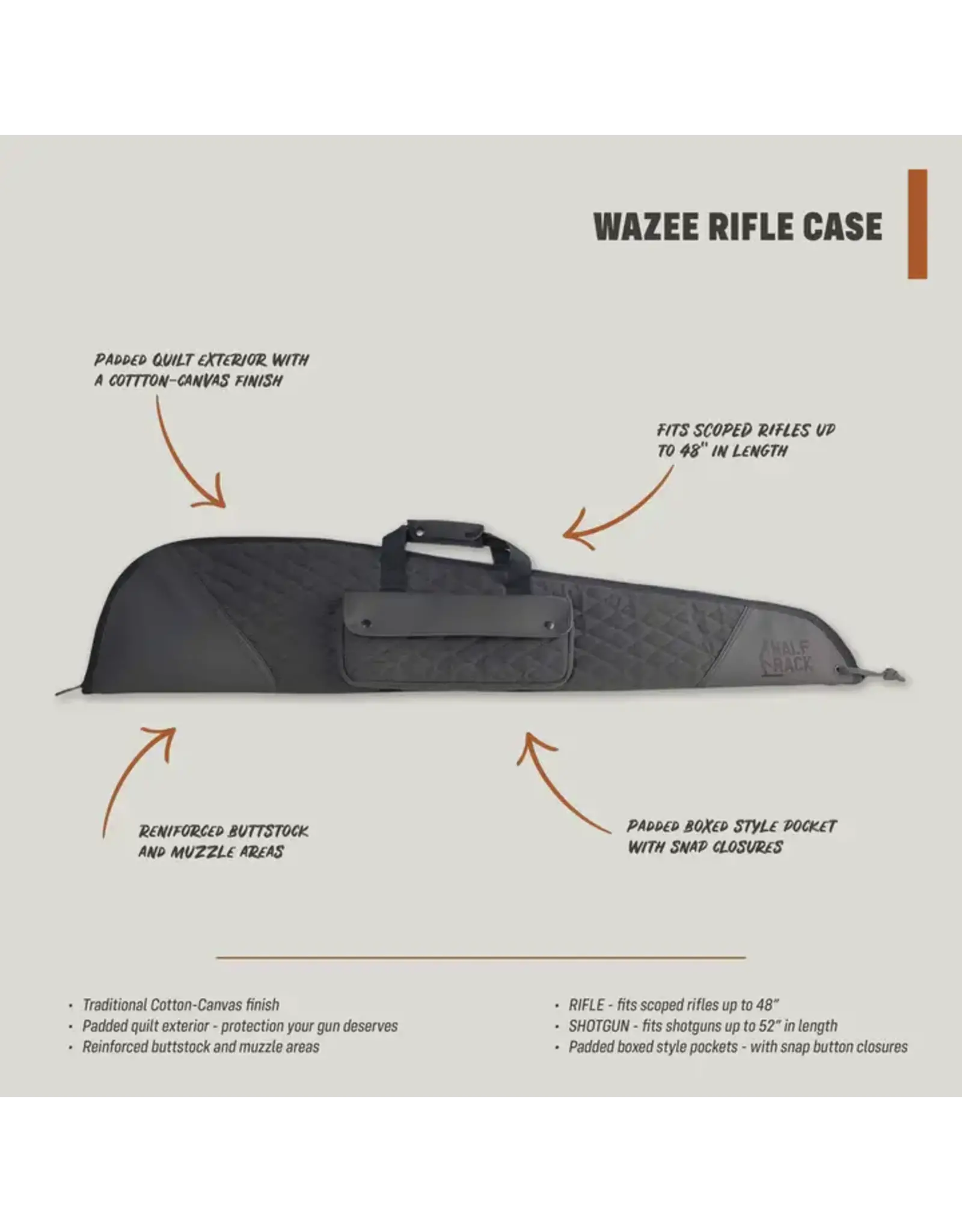 Half Rack Half Rack Wazee Rifle Case