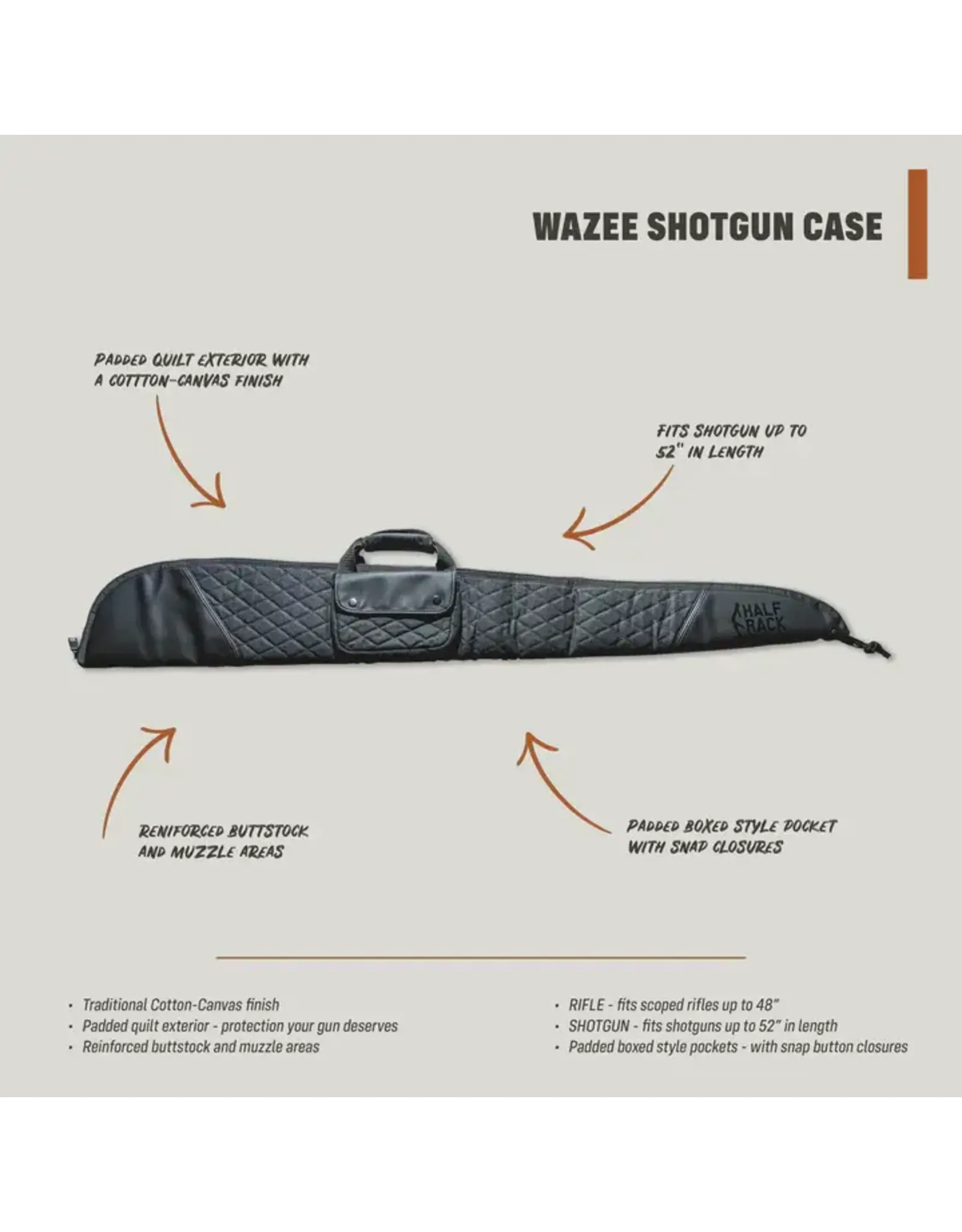 Half Rack Half Rack Wazee Shotgun Case