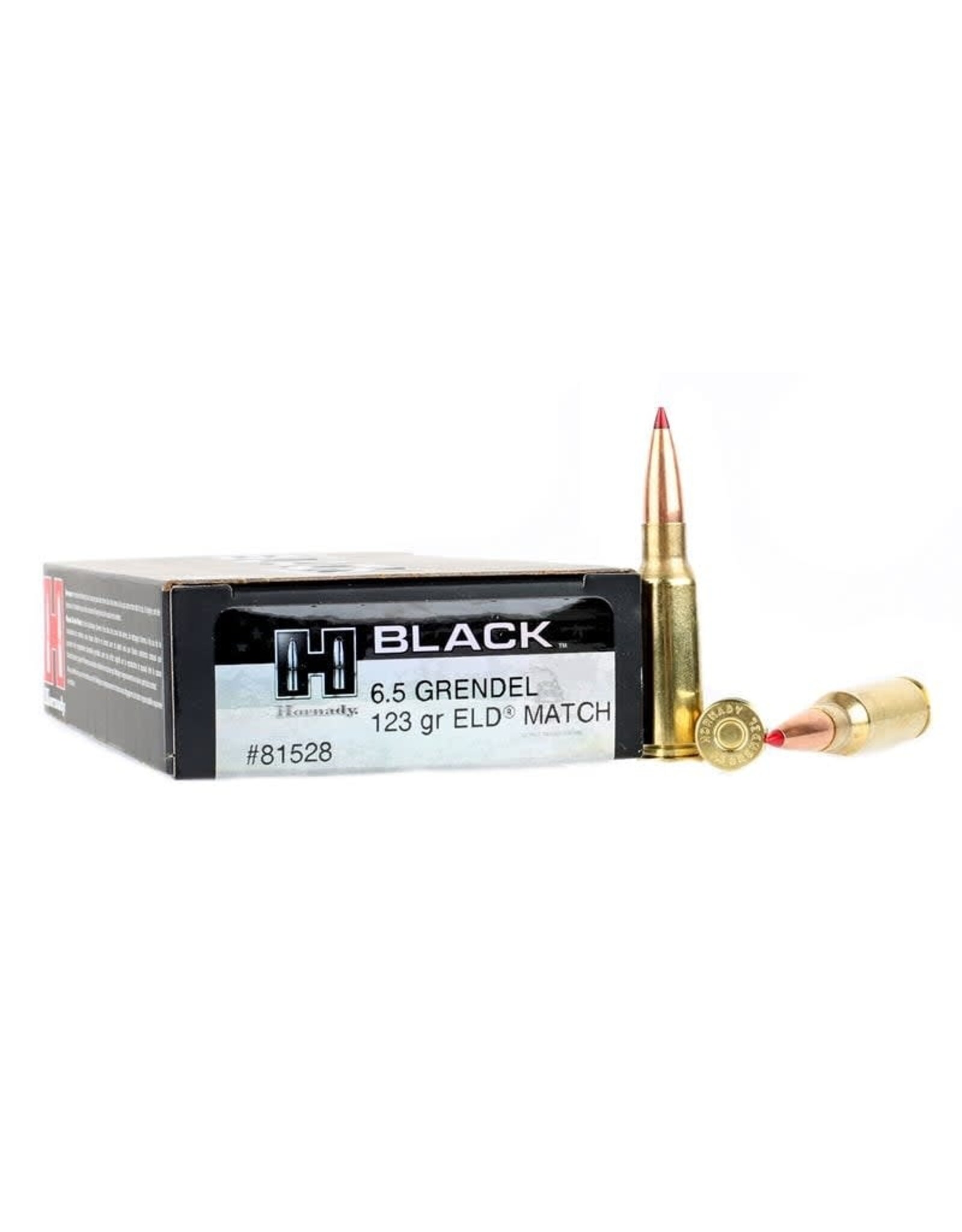 Hornady Hornady Black 6.5 Grendel Ammo 123 Grain Hornady ELD Match Polymer Tip Box of 20