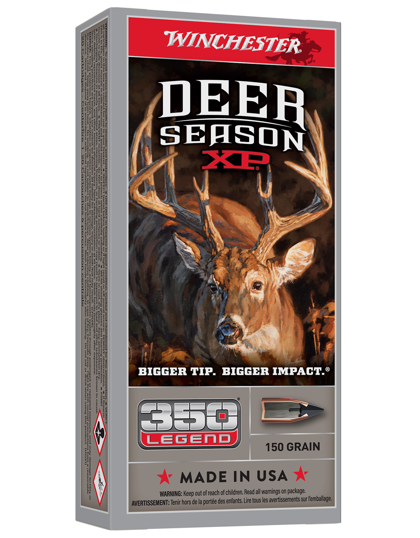Winchester Winchester Deer Season XP 350 Legend 150 Grain 20 Rounds X350DS
