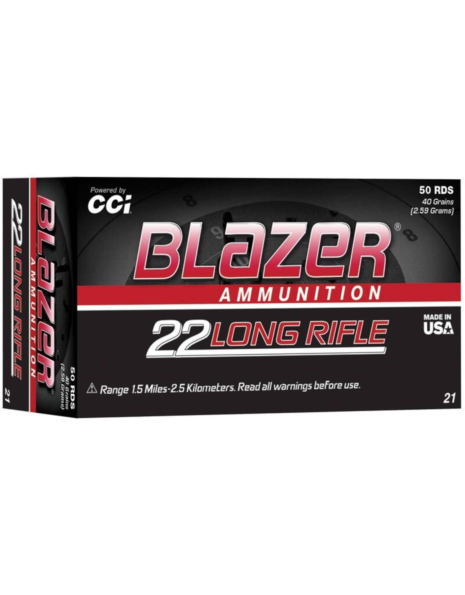 Blazer CCI Blazer .22 LR 40 Grain Rimfire Ammo - 50 Rounds