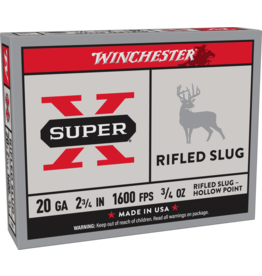 Winchester Winchester Super-X Rifled Slug Shotshell - 20 Gauge - 1600 fps - 2.75" X20RSM5