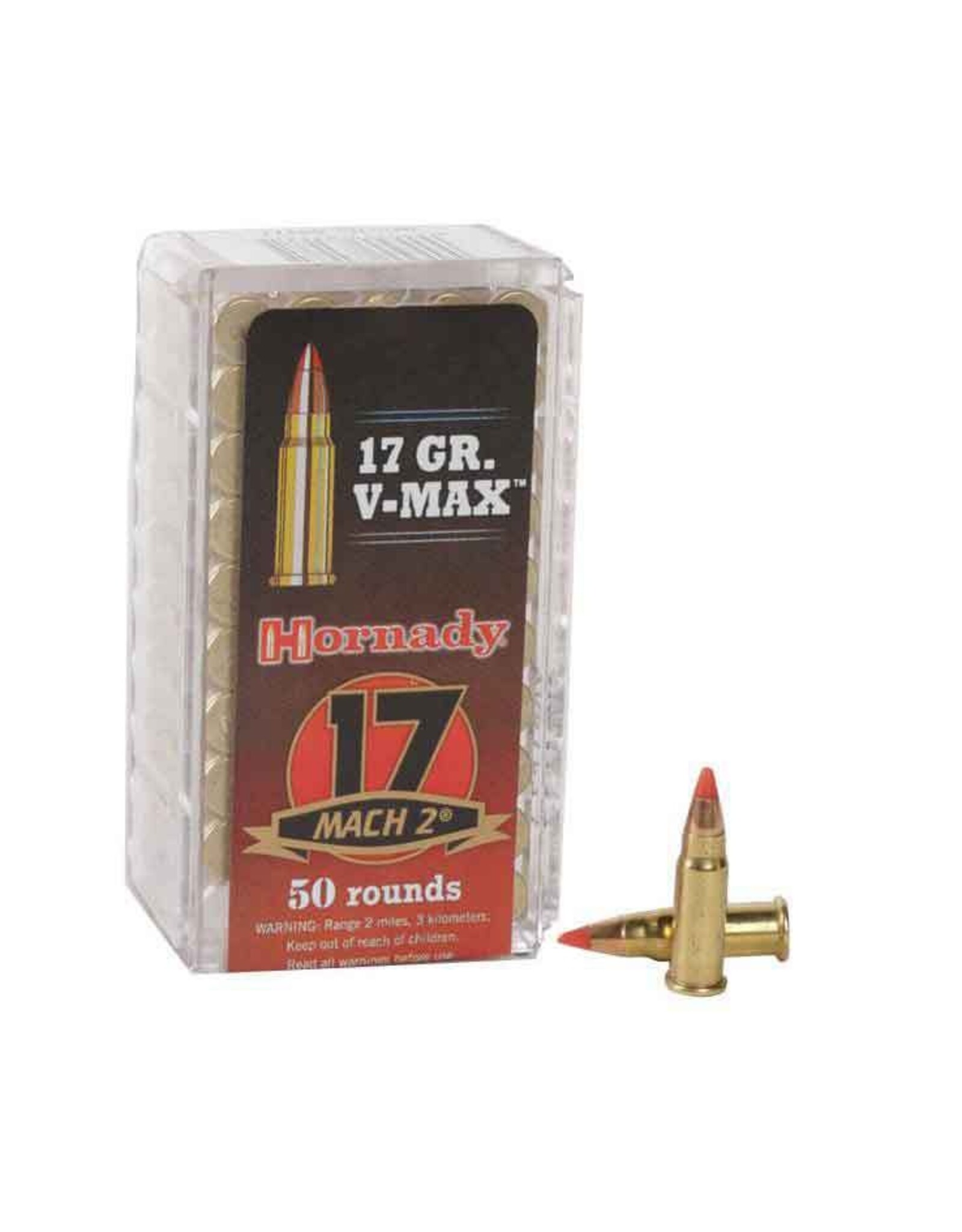 Hornady Hornady 17 HM2 17gr V-Max Rimfire Ammo - 50 Rounds