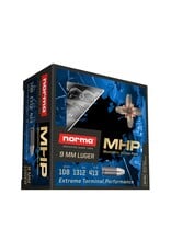 Norma Norma Home Defense MHP 9mm Luger Ammo 108 Grain Norma Monolithic Solid Hollow Point Lead Free Box of 20