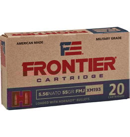 Frontier Frontier Cartridge Military Grade 5.56x45mm NATO Ammo 55 Grain Hornady Full Metal Jacket