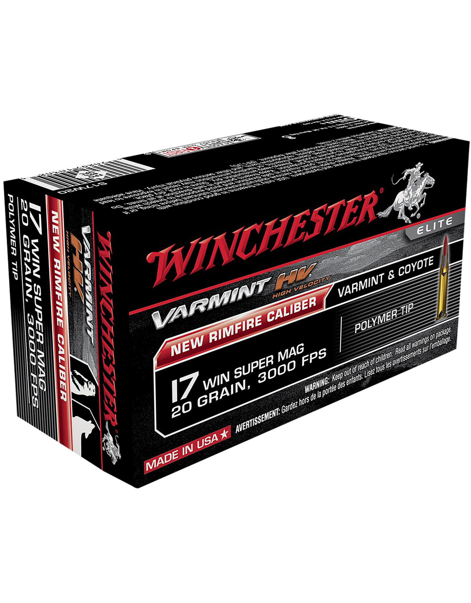 Winchester Winchester Varmint HV 17WSM 20 Grain 50 Rounds S17W20