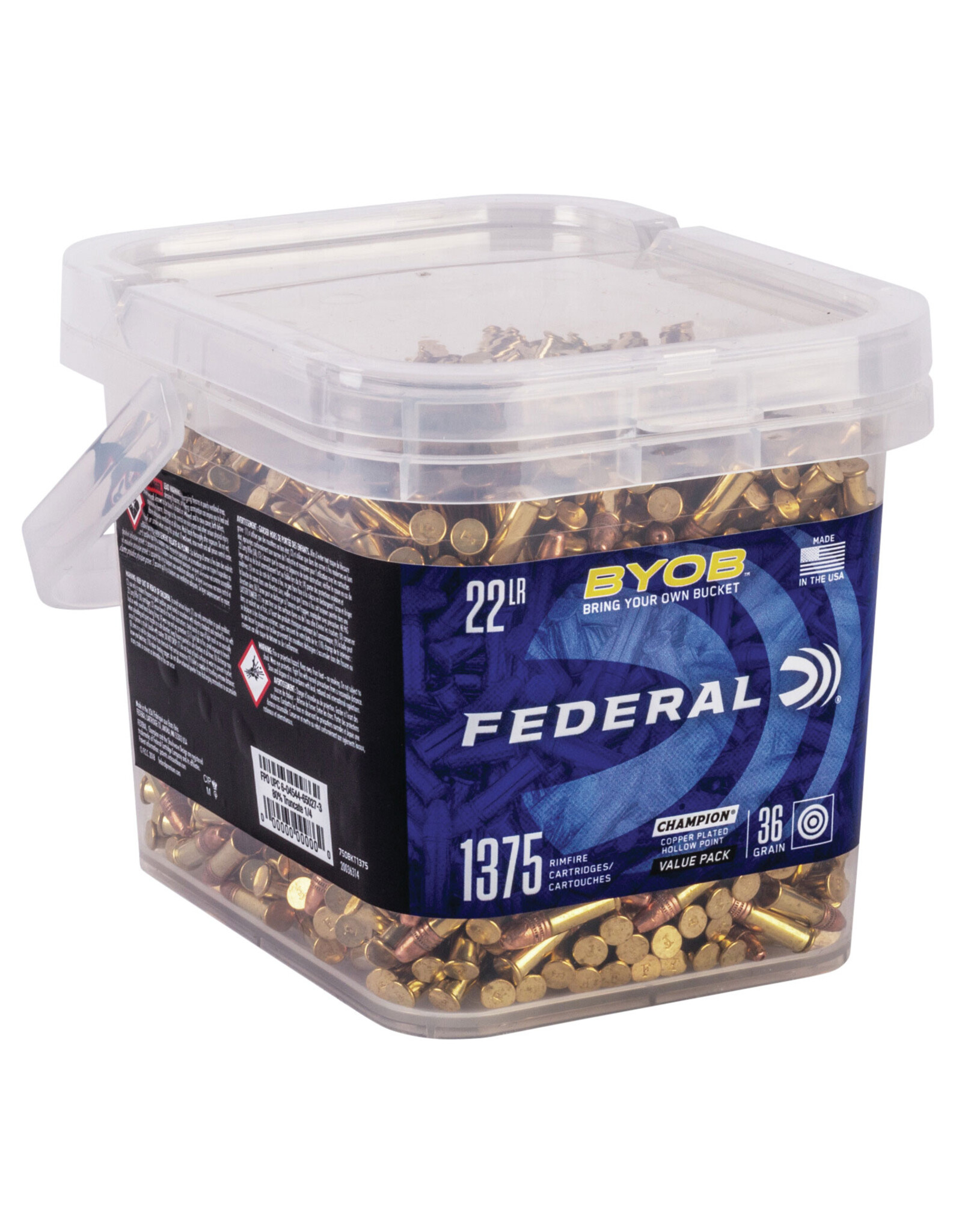 Federal Federal Champion Training BYOB 22LR 36gr Copper Plated Hollow Point 1375/Box