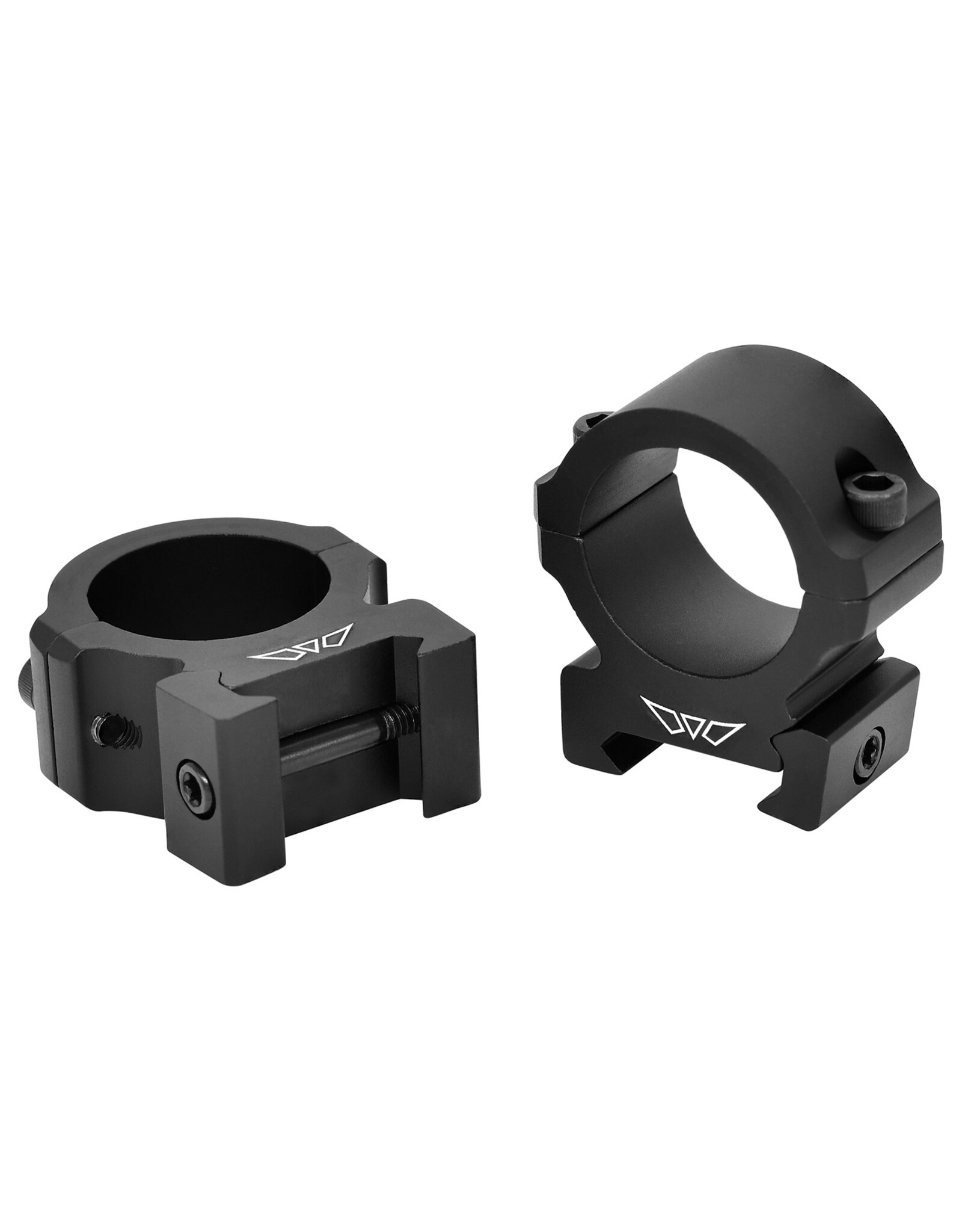 Warne Warne V601M Horizontal Rings Vapor Matte Black 1" Medium 0 MOA