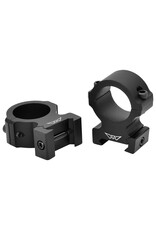 Warne Warne V602M Horizontal Rings Vapor Matte Black 1" High 0 MOA
