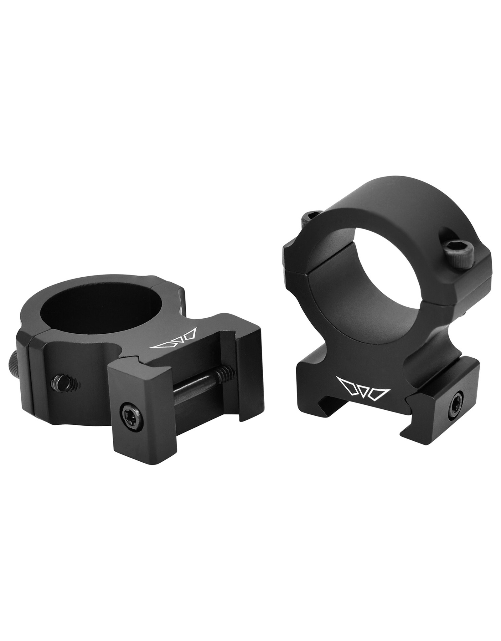 Warne Warne V602M Horizontal Rings Vapor Matte Black 1" High 0 MOA