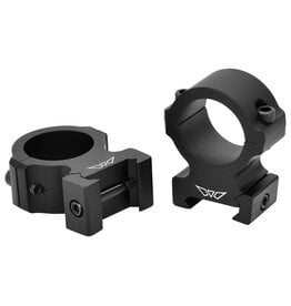 Warne Warne V602M Horizontal Rings Vapor Matte Black 1" High 0 MOA
