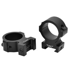 Warne Warne V615M Horizontal Rings Vapor Matte Black 30mm High 0 MOA