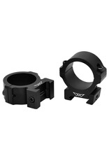 Warne Warne V614M Horizontal Rings Vapor Matte Black 30mm Medium 0 MOA
