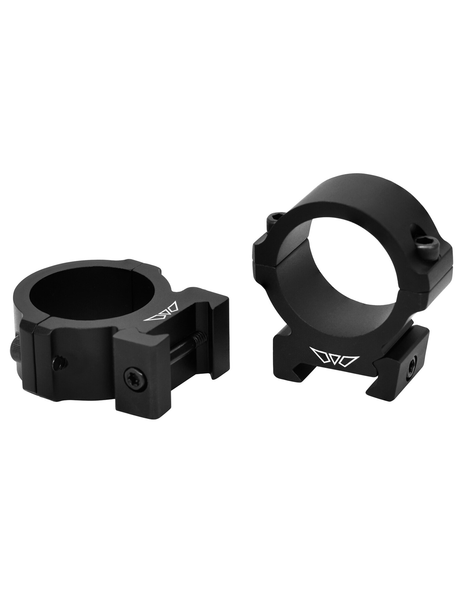 Warne Warne V614M Horizontal Rings Vapor Matte Black 30mm Medium 0 MOA