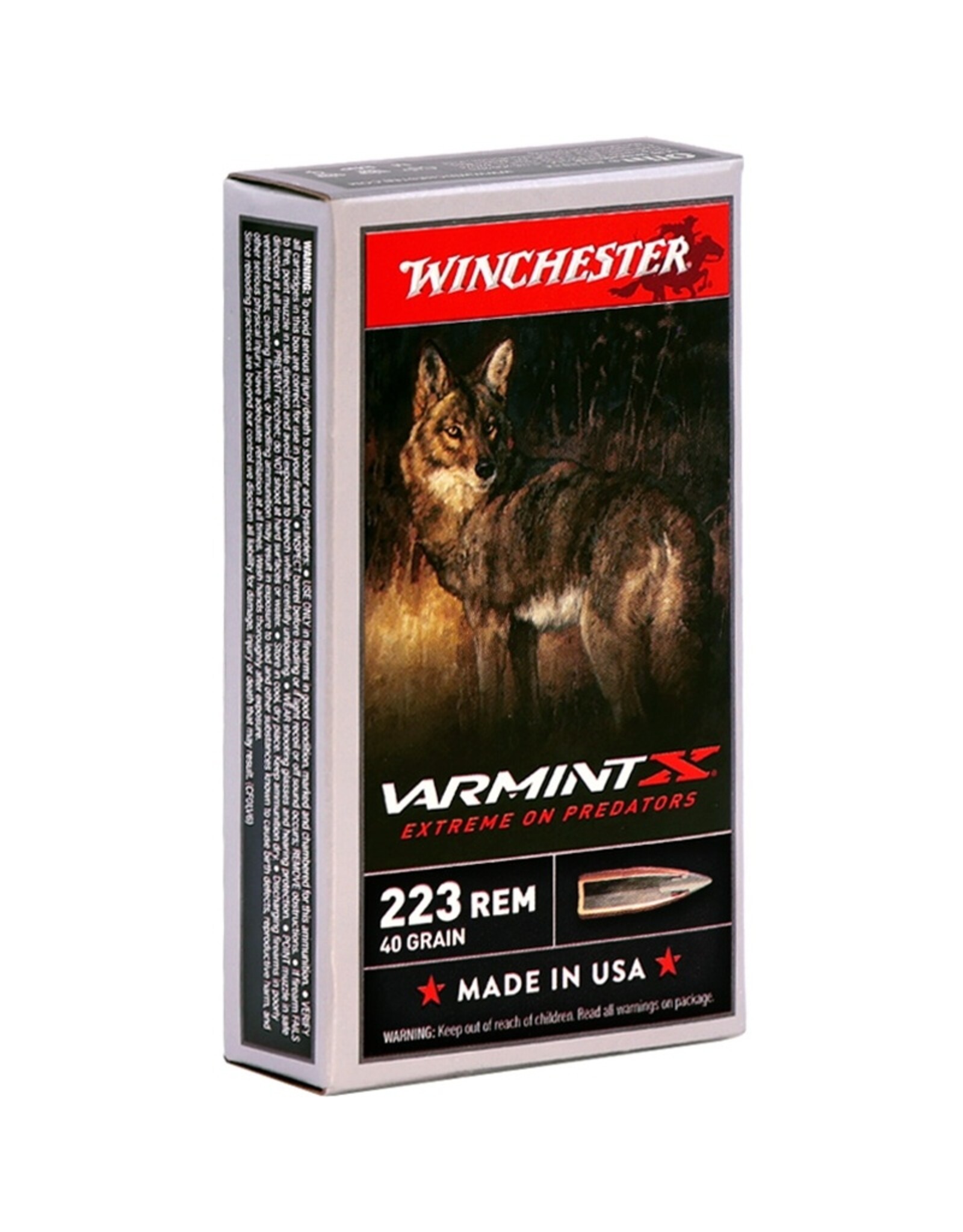 Winchester Winchester VarmintX 223REM 40 Grain 20 Rounds X223P1