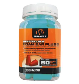 Walker's Walker's Teal Foam Ear Plugs 50 Pair GWP-FP-50PK-TL