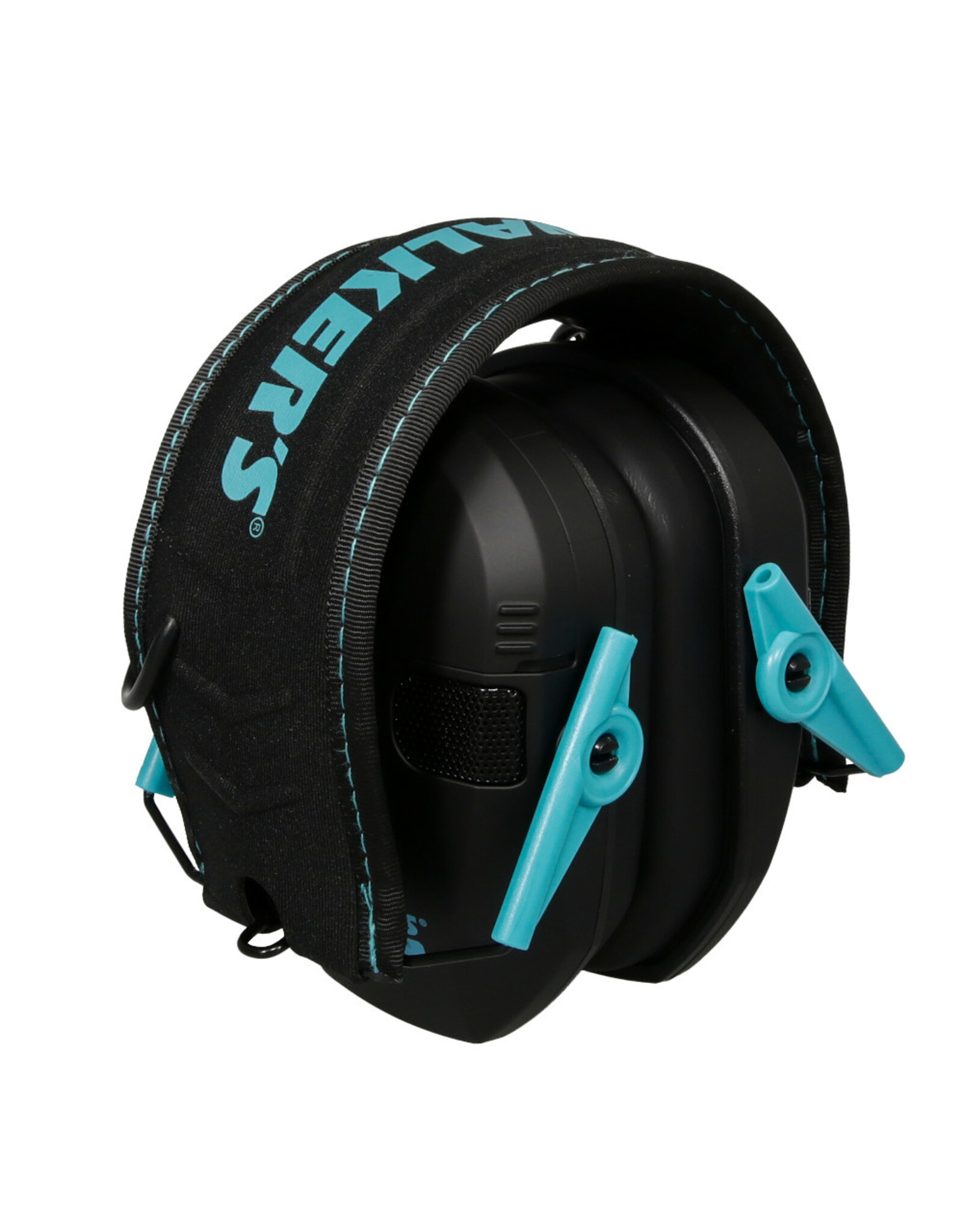 Walker's Walker's Razor Slim Electronic Muffs With Teal Accents GWP-RSEM-TL
