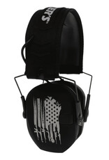 Walker's Walker's Black U.S Flag Razor Slim Electronic Muffs GWP-RSEMFS-FLG